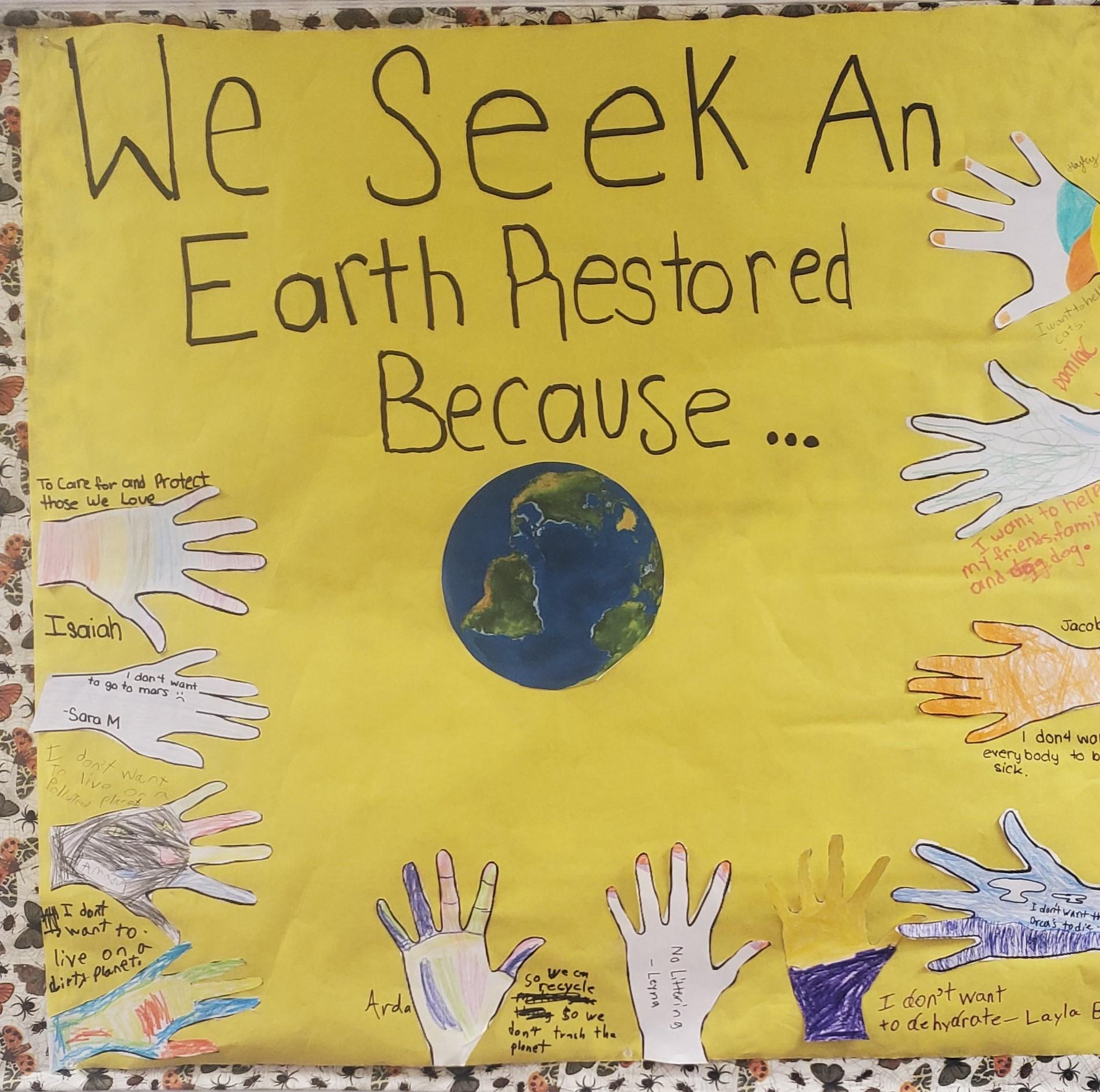 we seek an earth restored 1